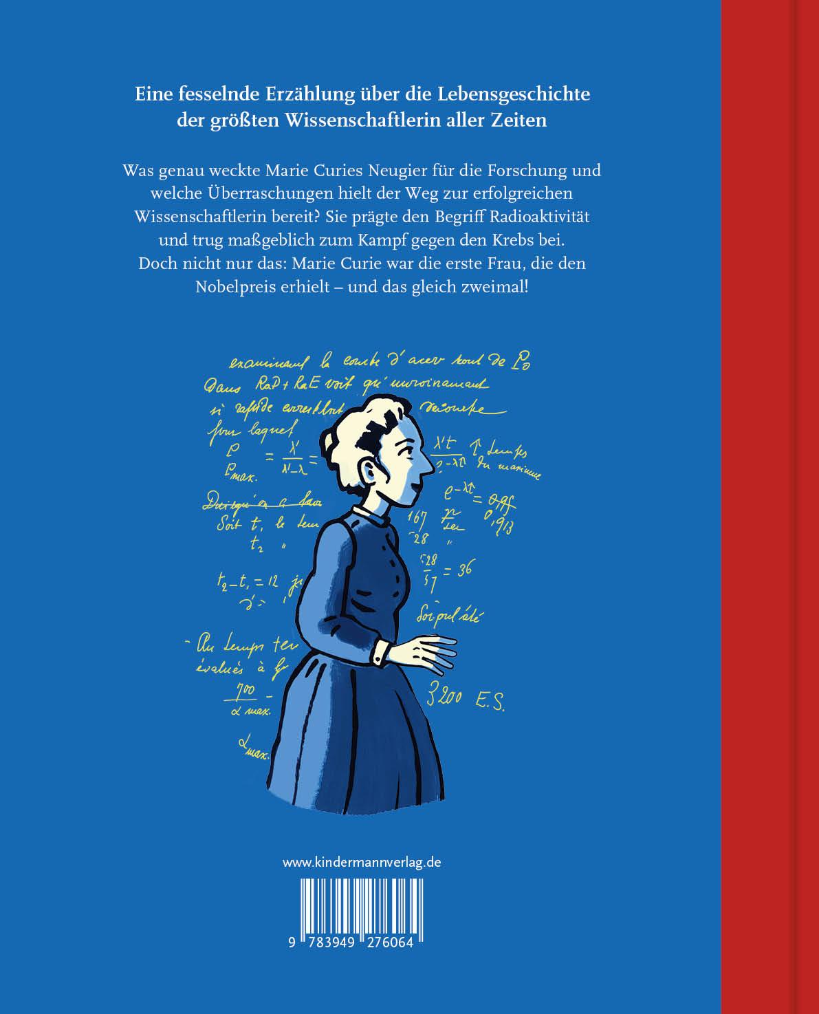 Rückseitencover Marie Curie - eine Frau verändert die Welt