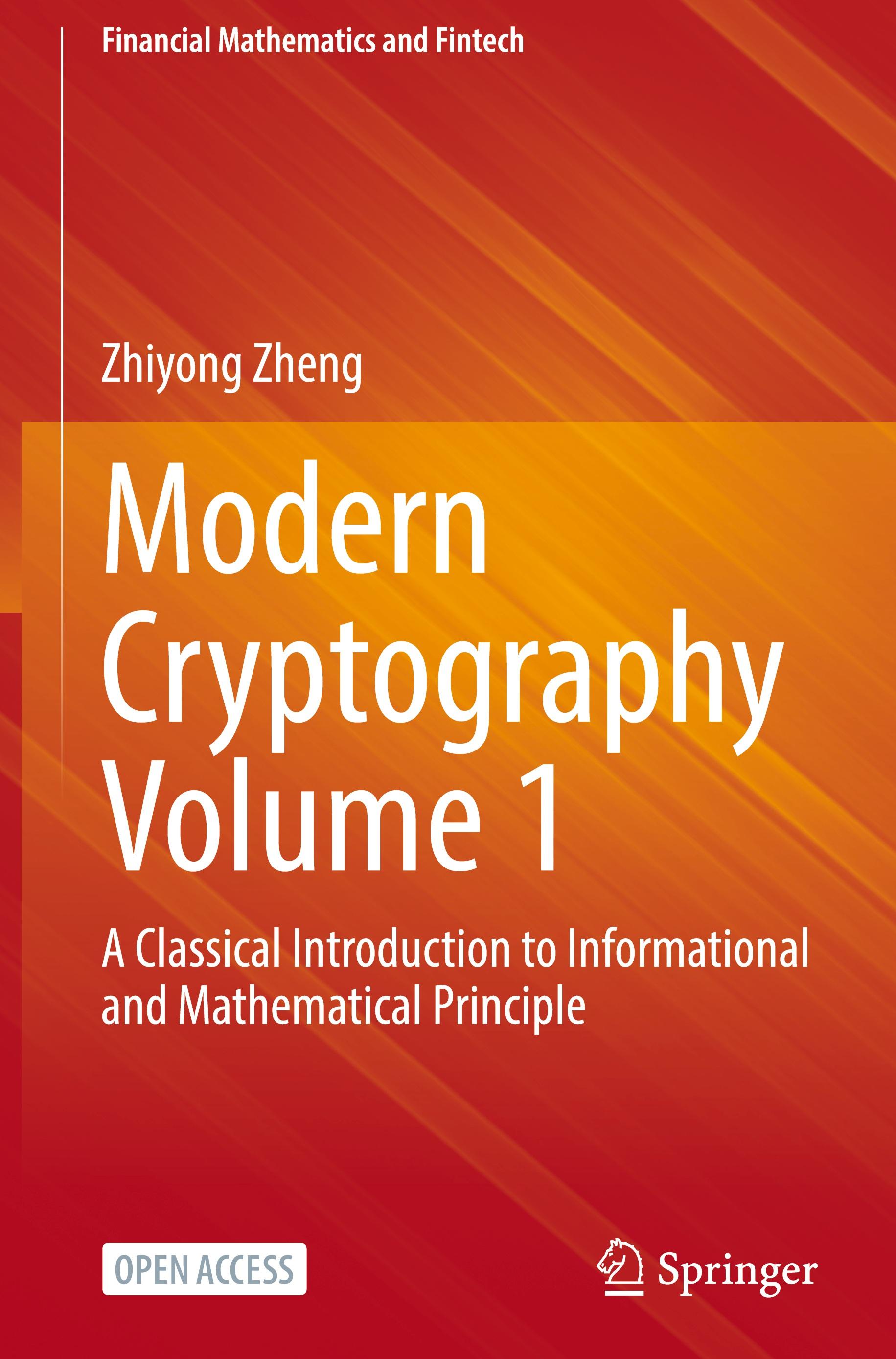 Vorderes Coverbild Modern Cryptography Volume 1