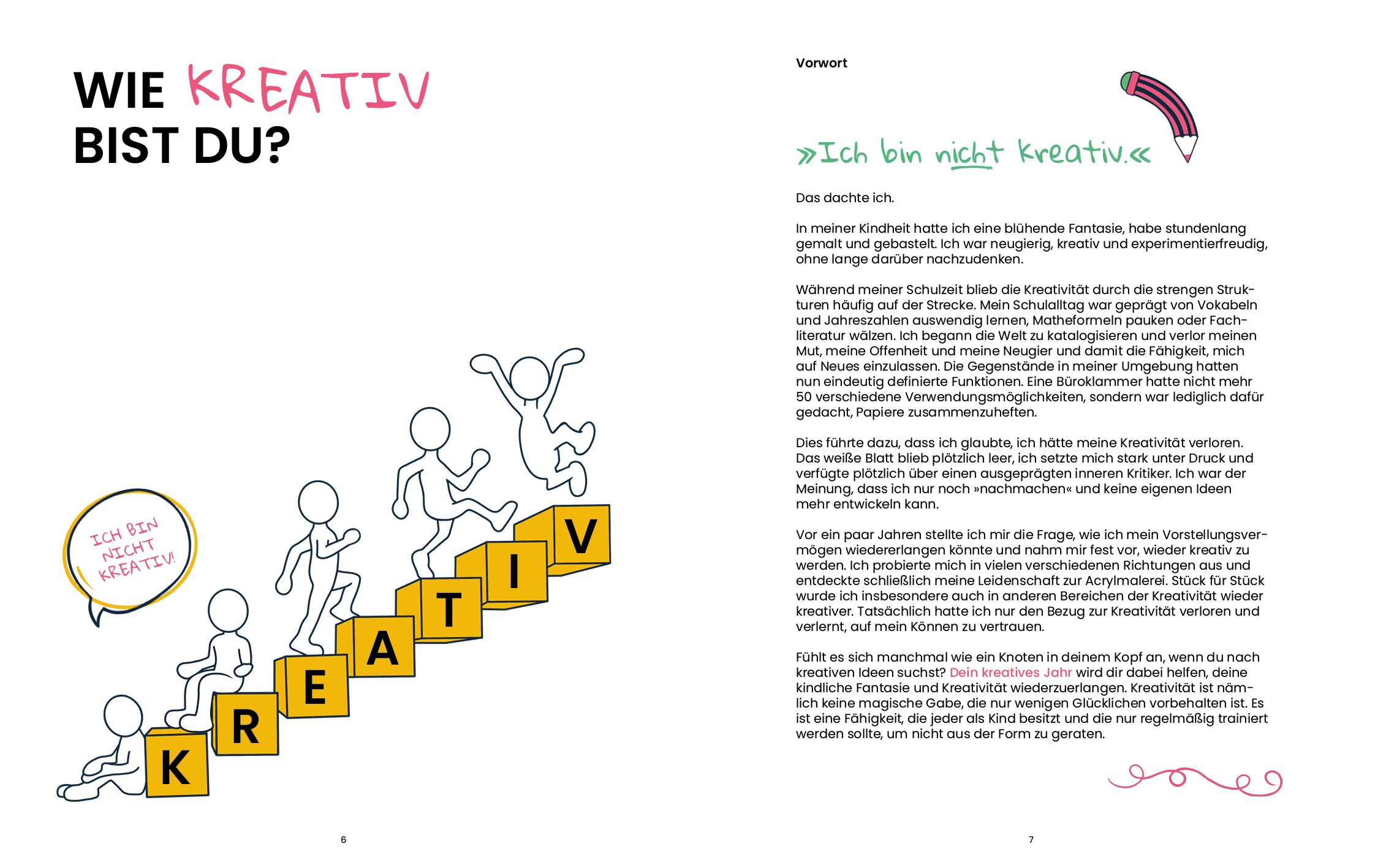 Beispielinhalt (Bild) Dein kreatives Jahr