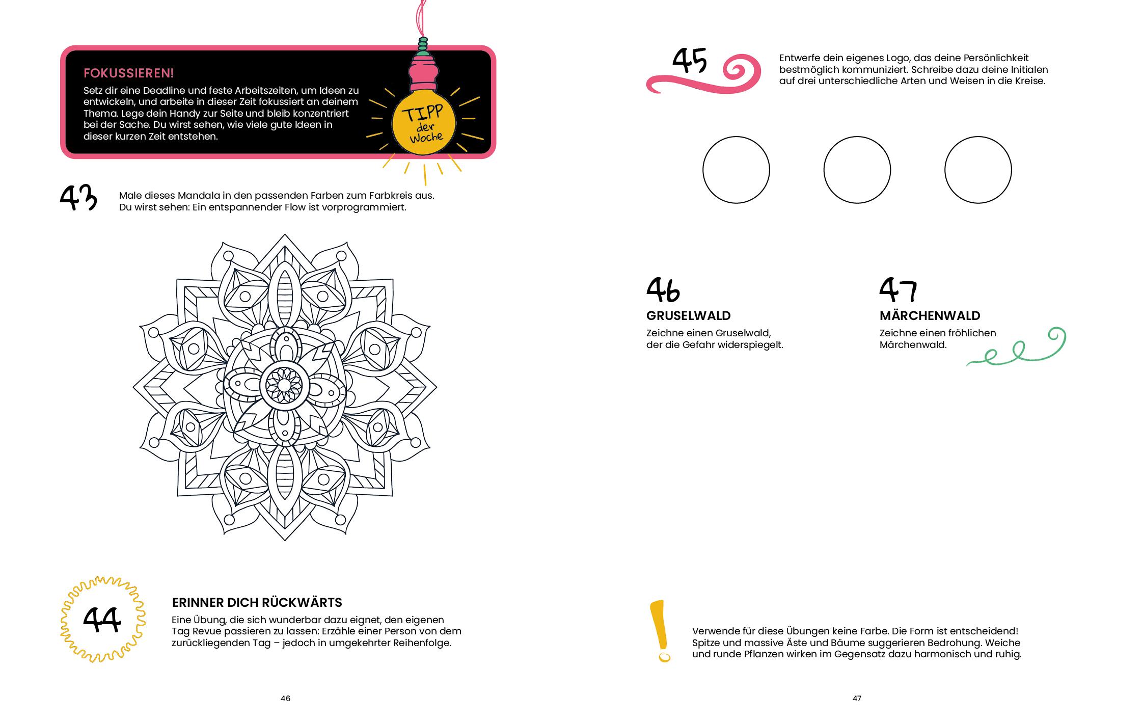 Beispielinhalt (Bild) Dein kreatives Jahr