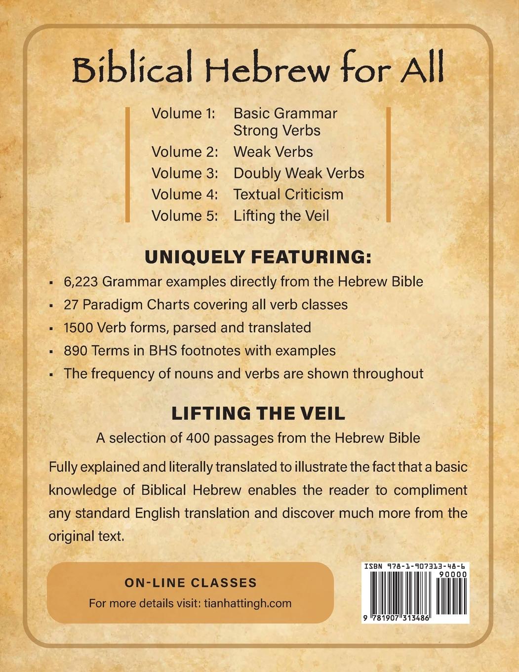 Rückseitencover Biblical Hebrew for All