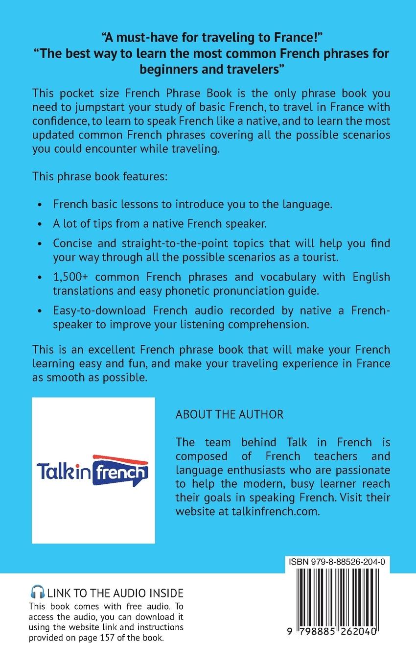 Rückseitencover French Phrase Book