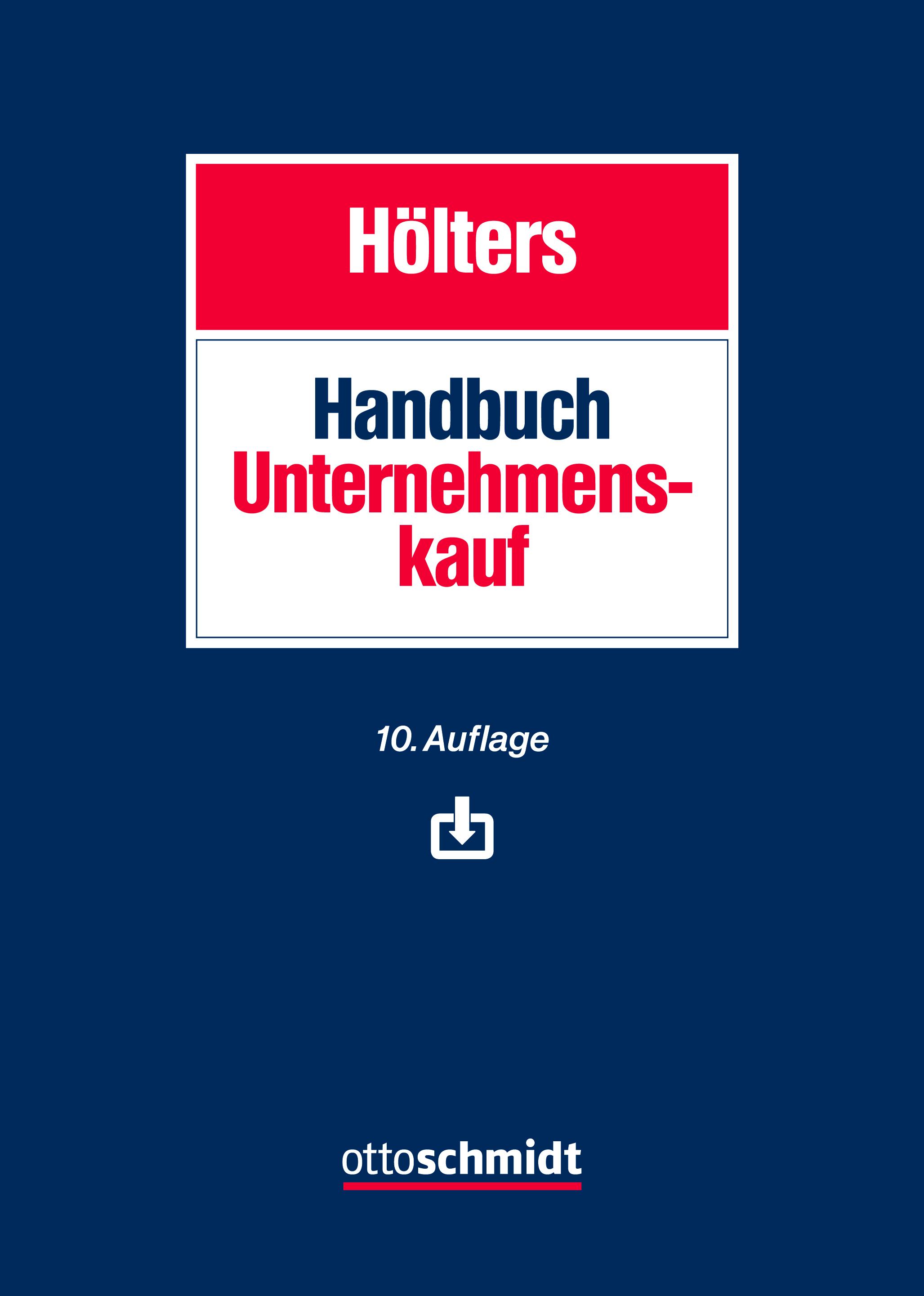 Vorderes Coverbild Handbuch Unternehmenskauf
