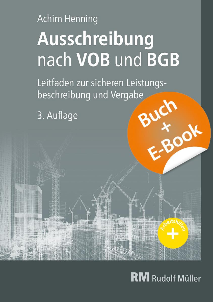 Vorderes Coverbild Ausschreibung nach VOB und BGB - mit E-Book (PDF)
