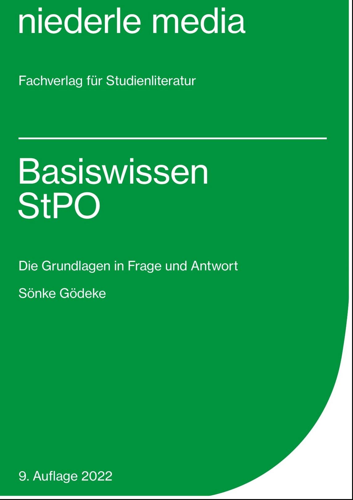Vorderes Coverbild Basiswissen StPO