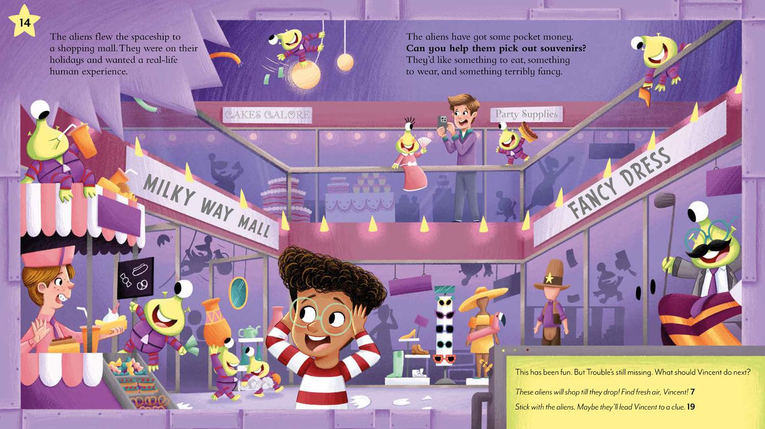 Beispielinhalt (Bild) Pick a Story: A Pirate Alien Jungle Adventure