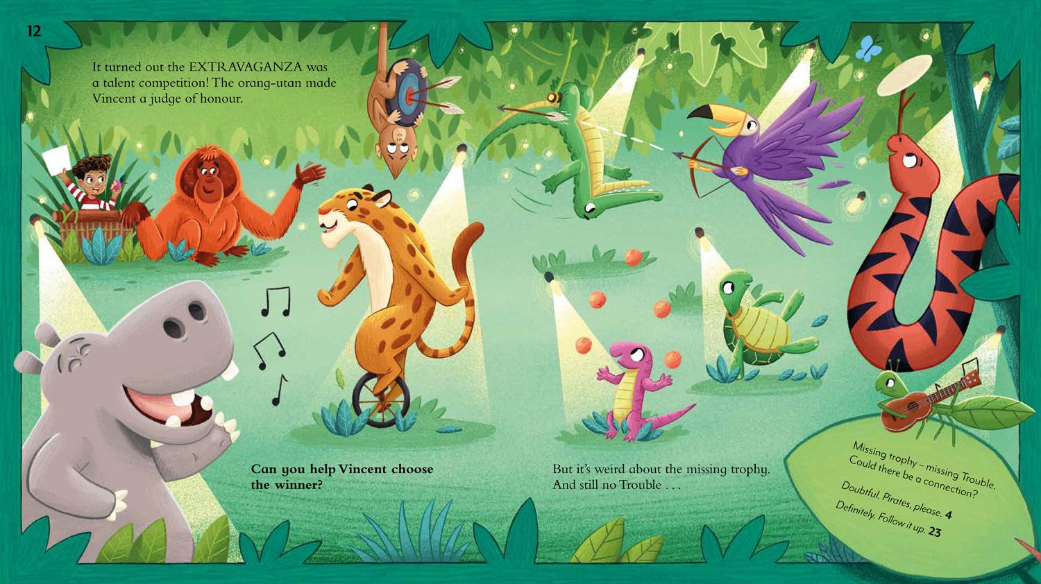 Beispielinhalt (Bild) Pick a Story: A Pirate Alien Jungle Adventure