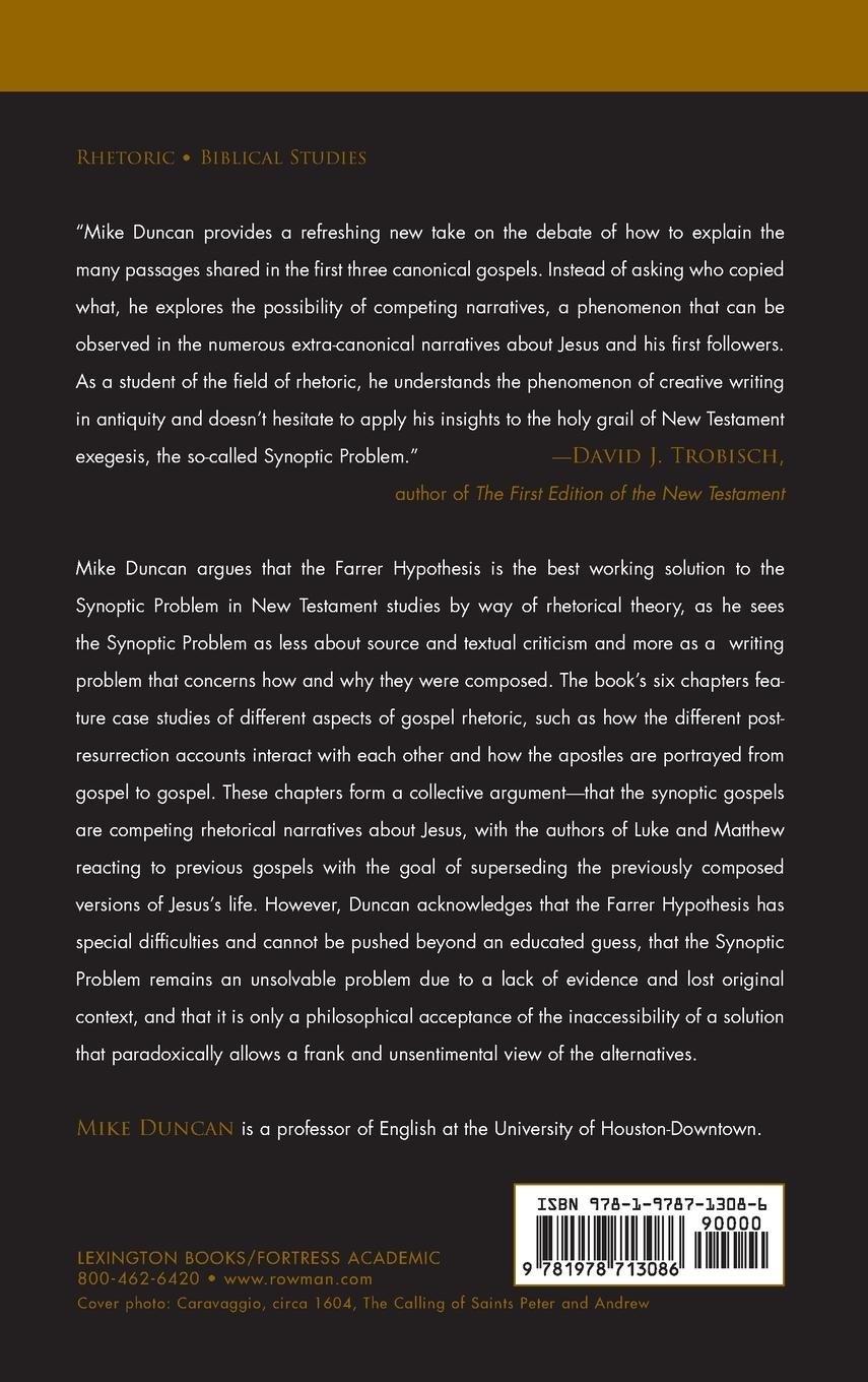 Rückseitencover Rhetoric and the Synoptic Problem