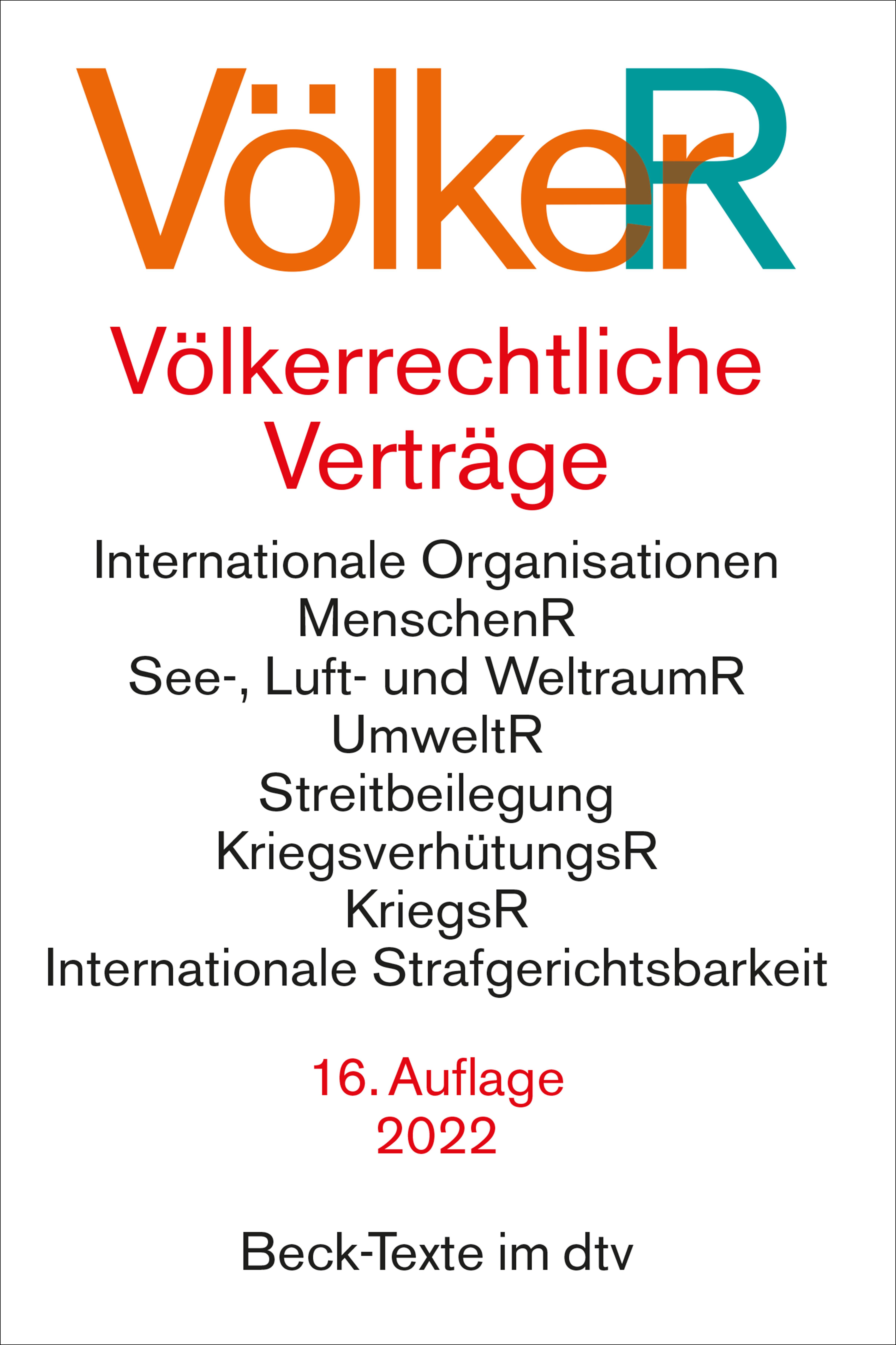 Vorderes Coverbild Völkerrechtliche Verträge