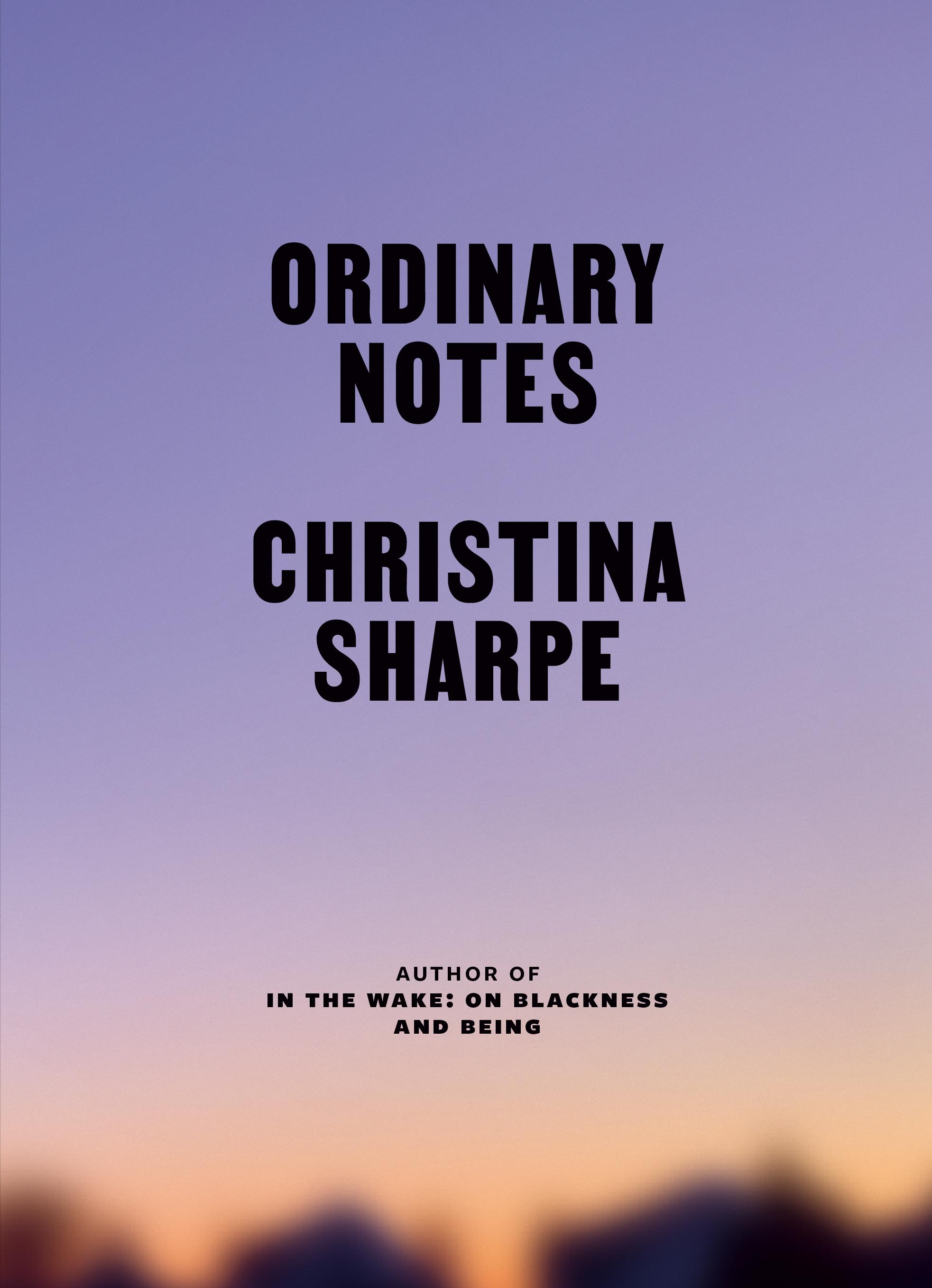Vorderes Coverbild Ordinary Notes