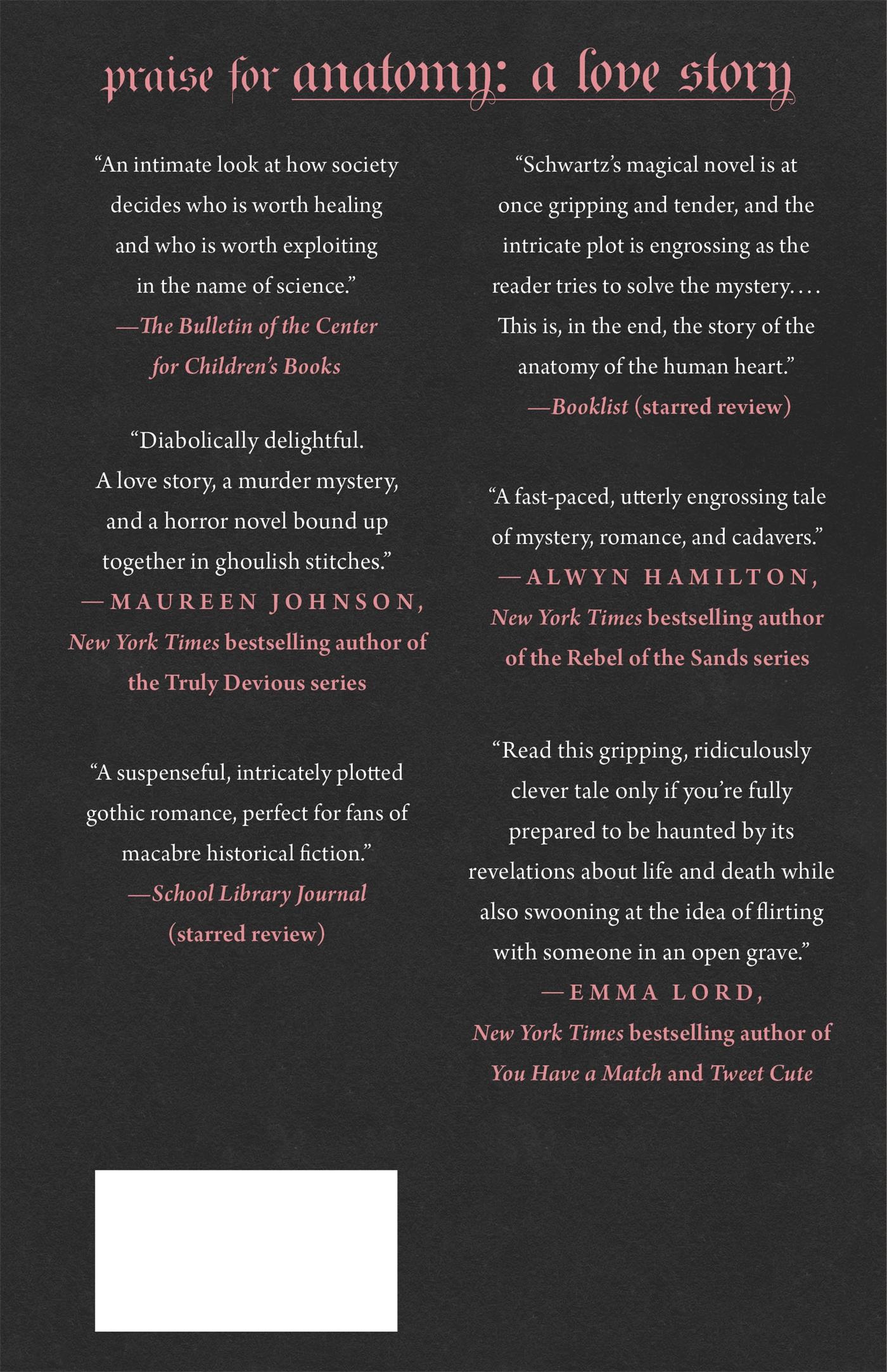 Rückseitencover Immortality: A Love Story