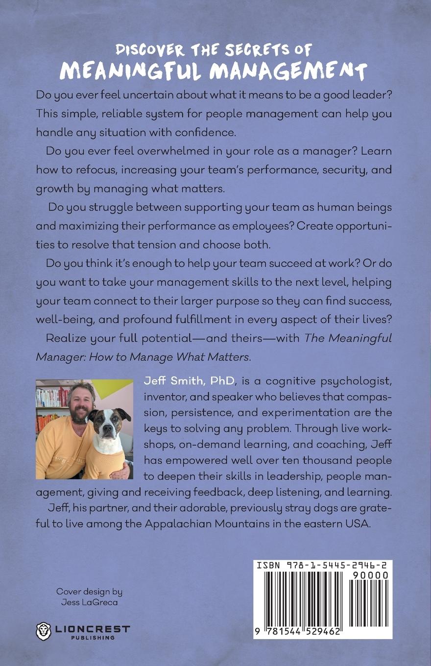 Rückseitencover The Meaningful Manager