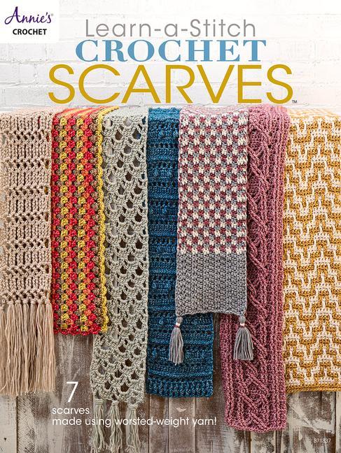 Vorderes Coverbild Learn a Stitch Crochet Scarves