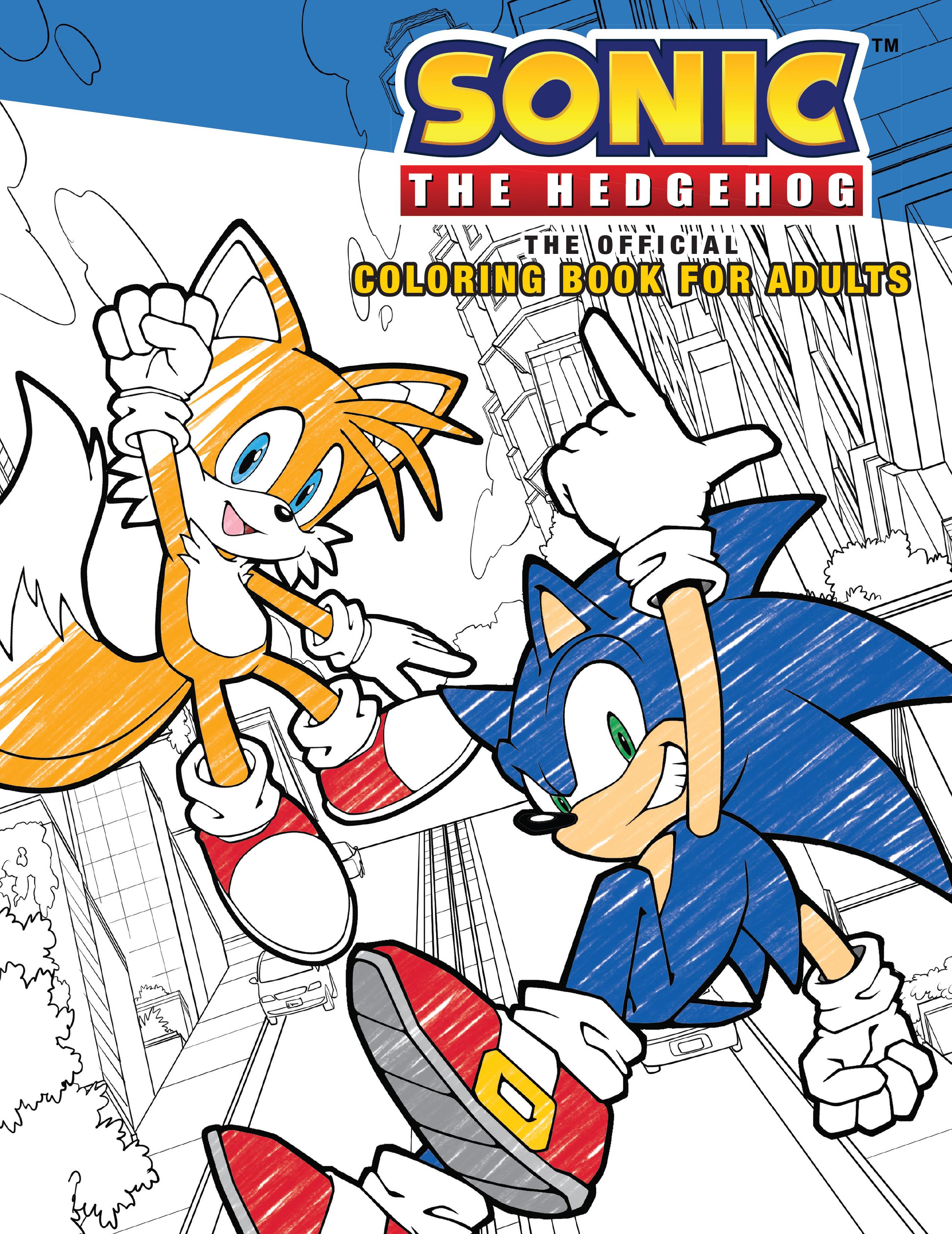 Vorderes Coverbild Sonic the Hedgehog: The Official Adult Coloring Book