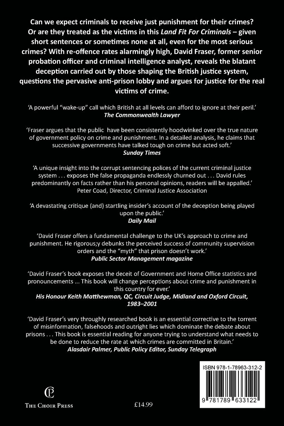 Rückseitencover A Land Fit for Criminals