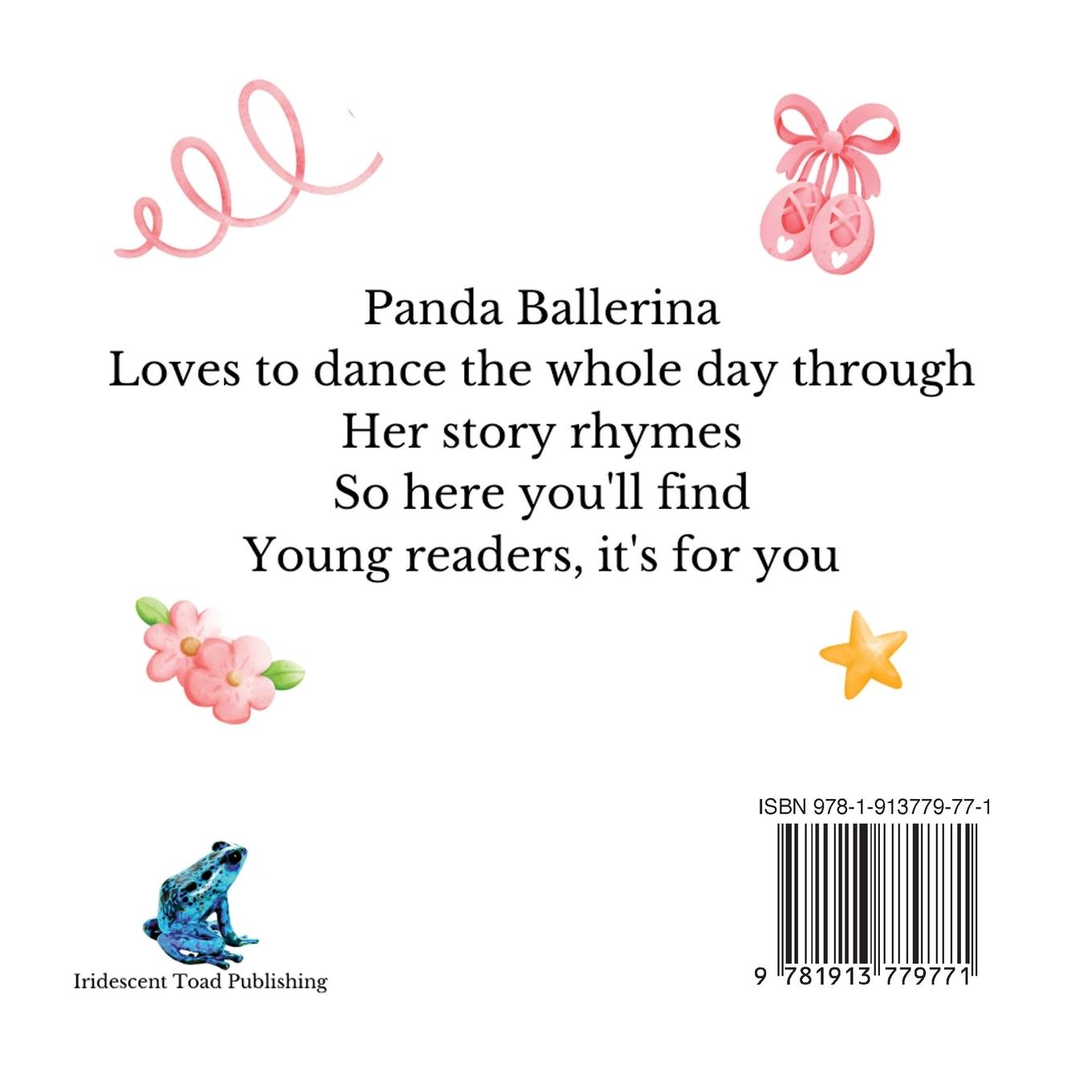 Rückseitencover Panda Ballerina