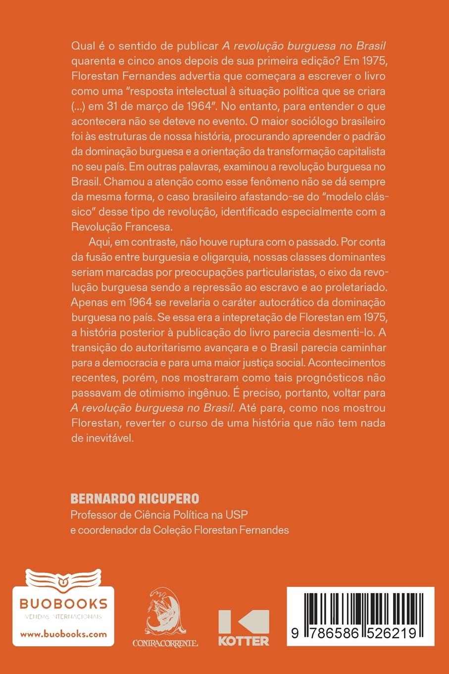 Rückseitencover A revolução burguesa no Brasil