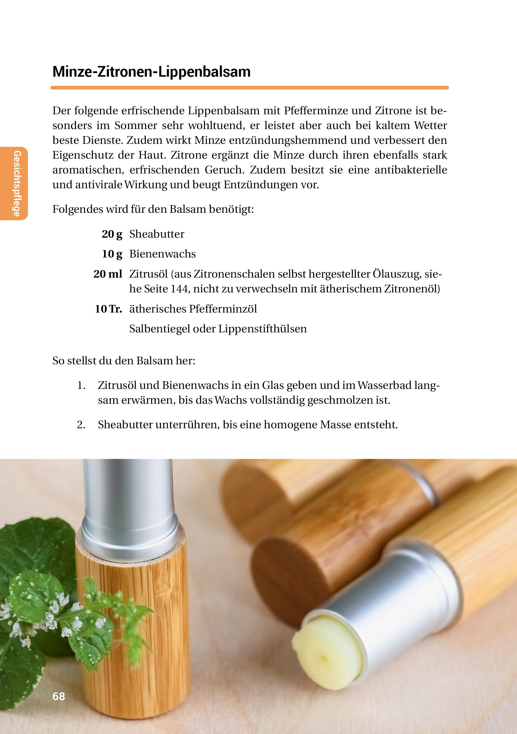 Beispielinhalt (Bild) Selber machen statt kaufen - Haut und Haar - 2. Auflage, aktualisierte, erweiterte Ausgabe