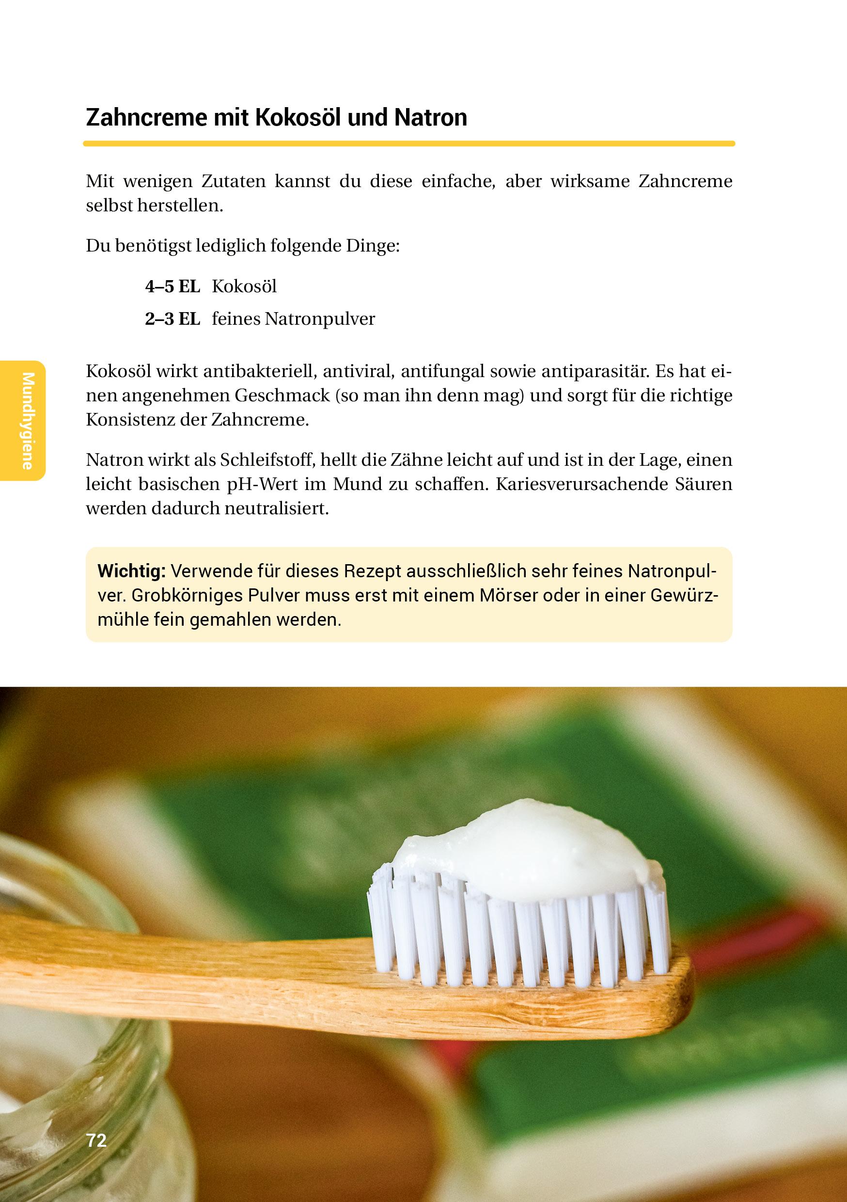 Beispielinhalt (Bild) Selber machen statt kaufen - Haut und Haar - 2. Auflage, aktualisierte, erweiterte Ausgabe