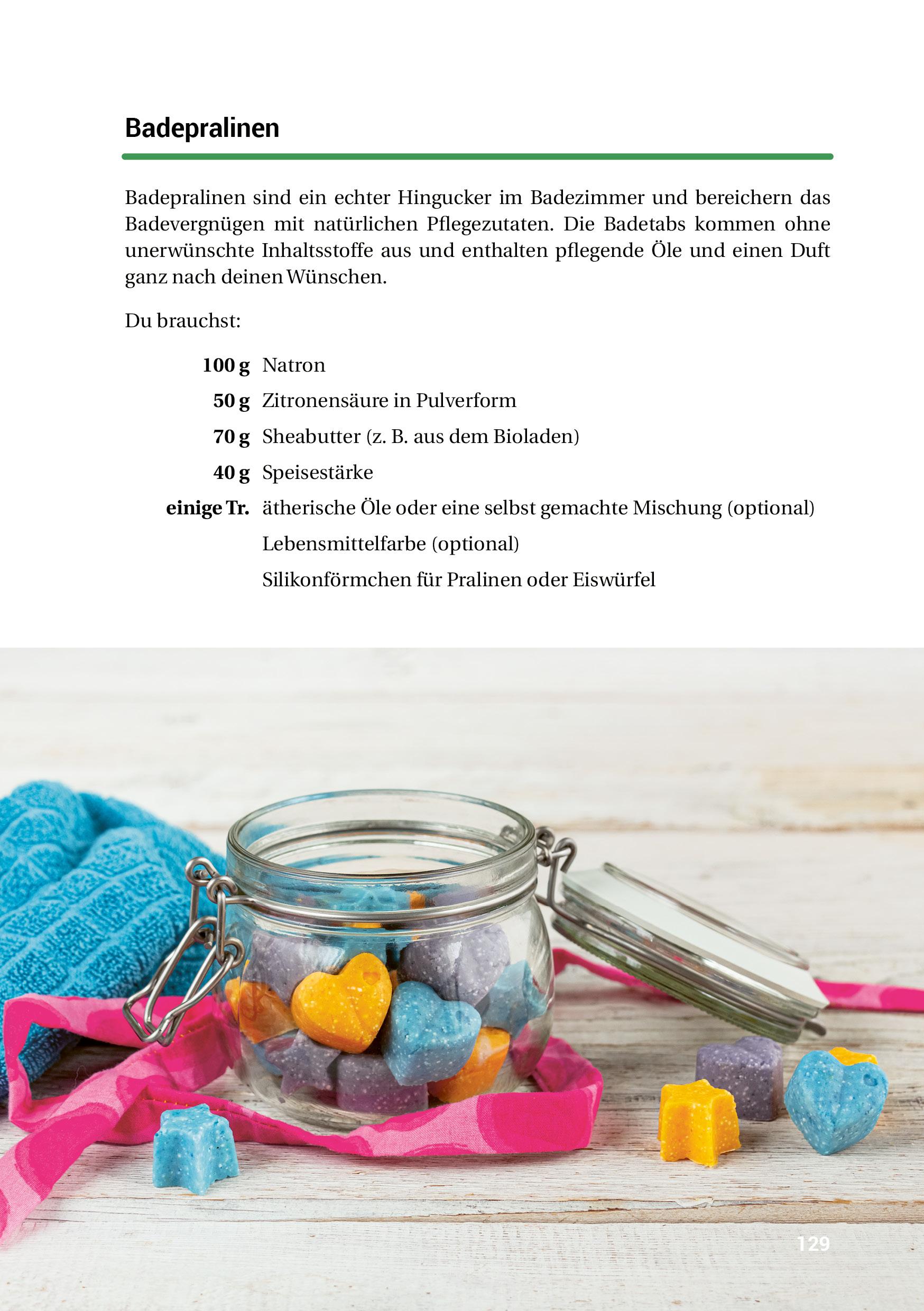 Beispielinhalt (Bild) Selber machen statt kaufen - Haut und Haar - 2. Auflage, aktualisierte, erweiterte Ausgabe