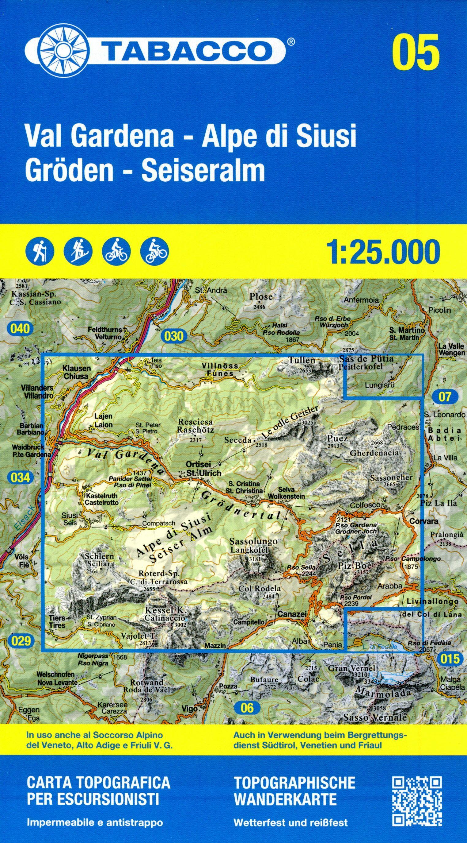 Vorderes Coverbild 05 Val Gardena- Alpe di Siusi-  Gröden - Seiseralm