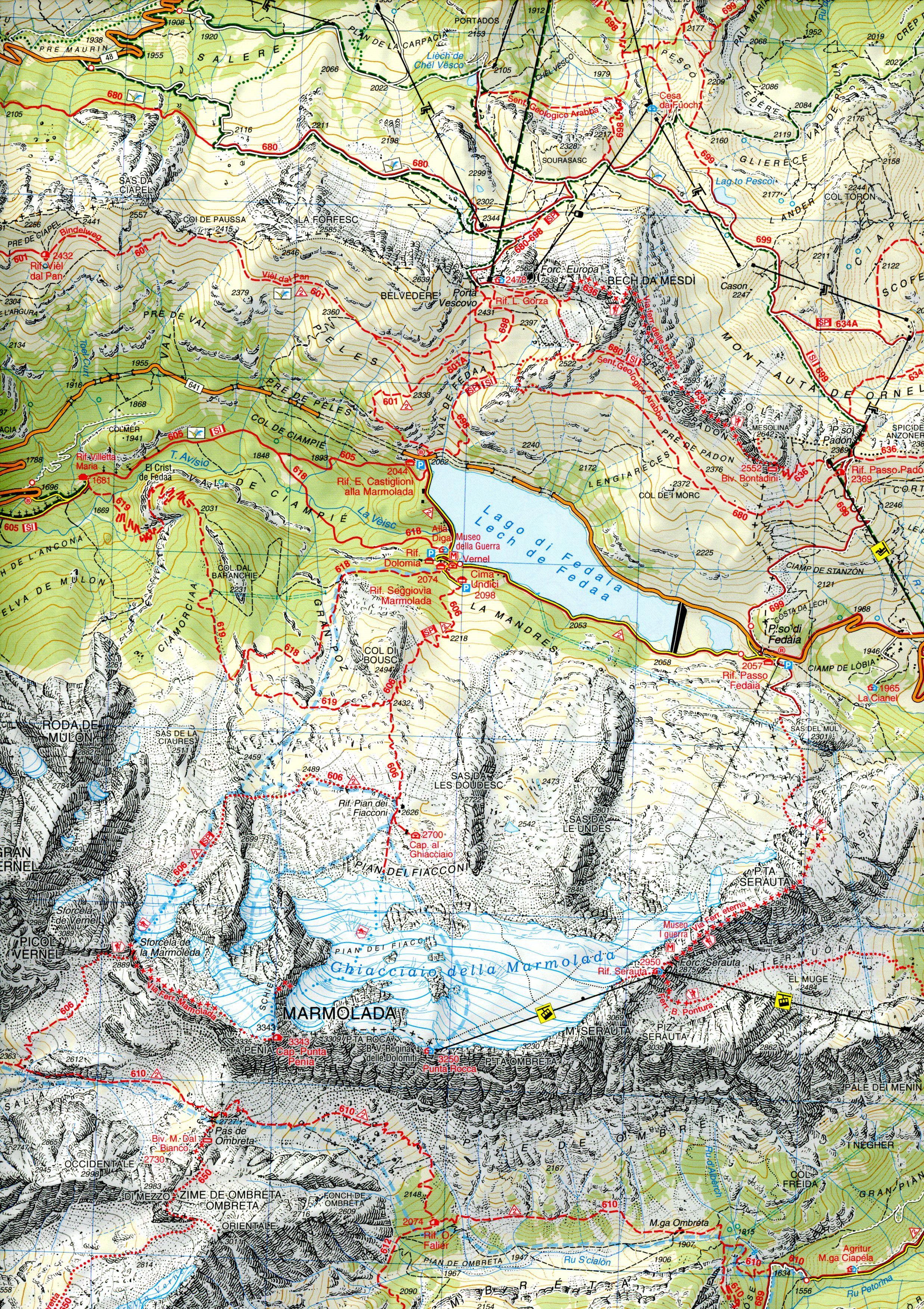 Beispielinhalt (Bild) 06 Val di Fassa e Dolomiti Fassane