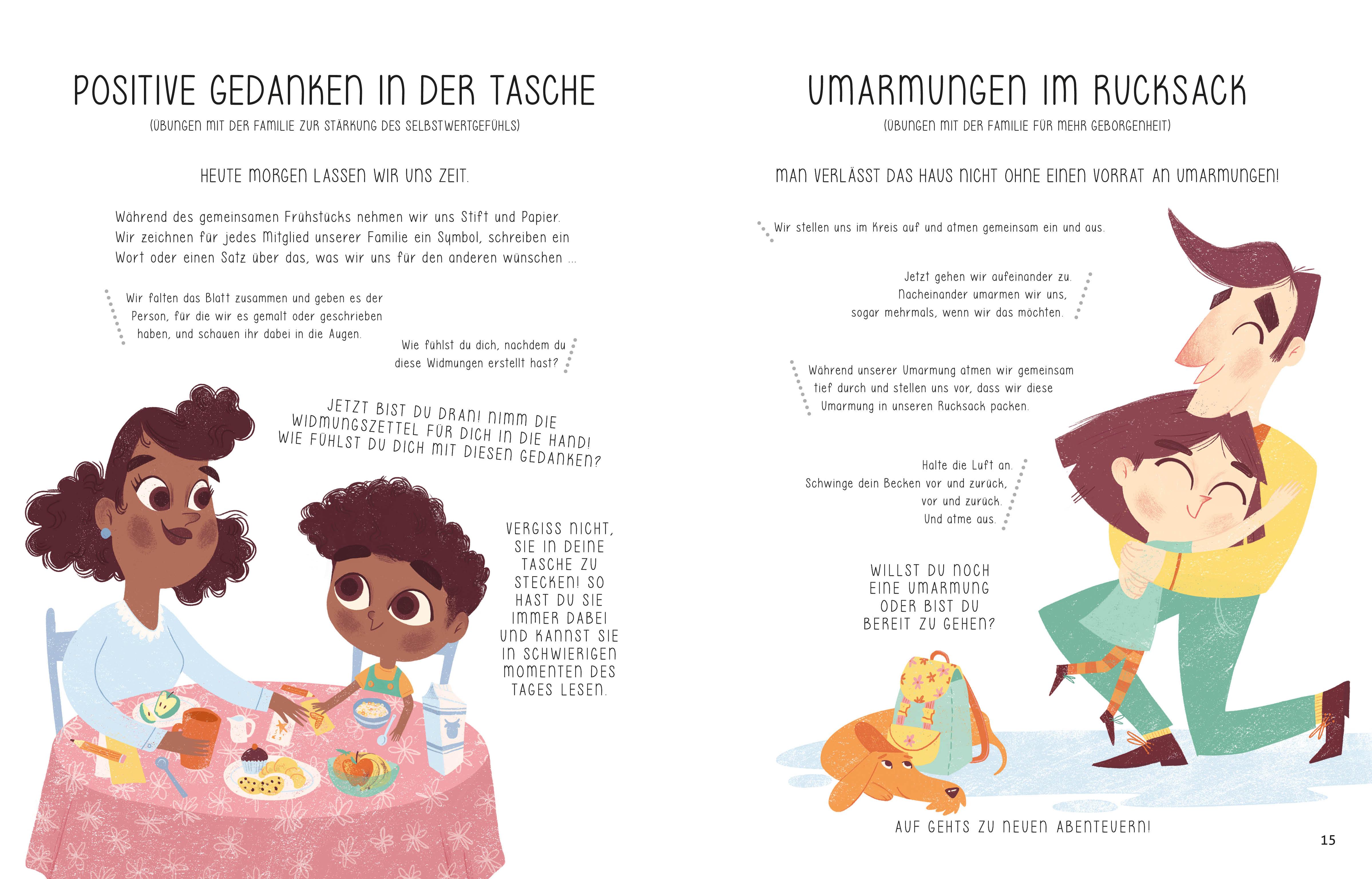 Beispielinhalt (Bild) Mein erstes Buch der Achtsamkeit