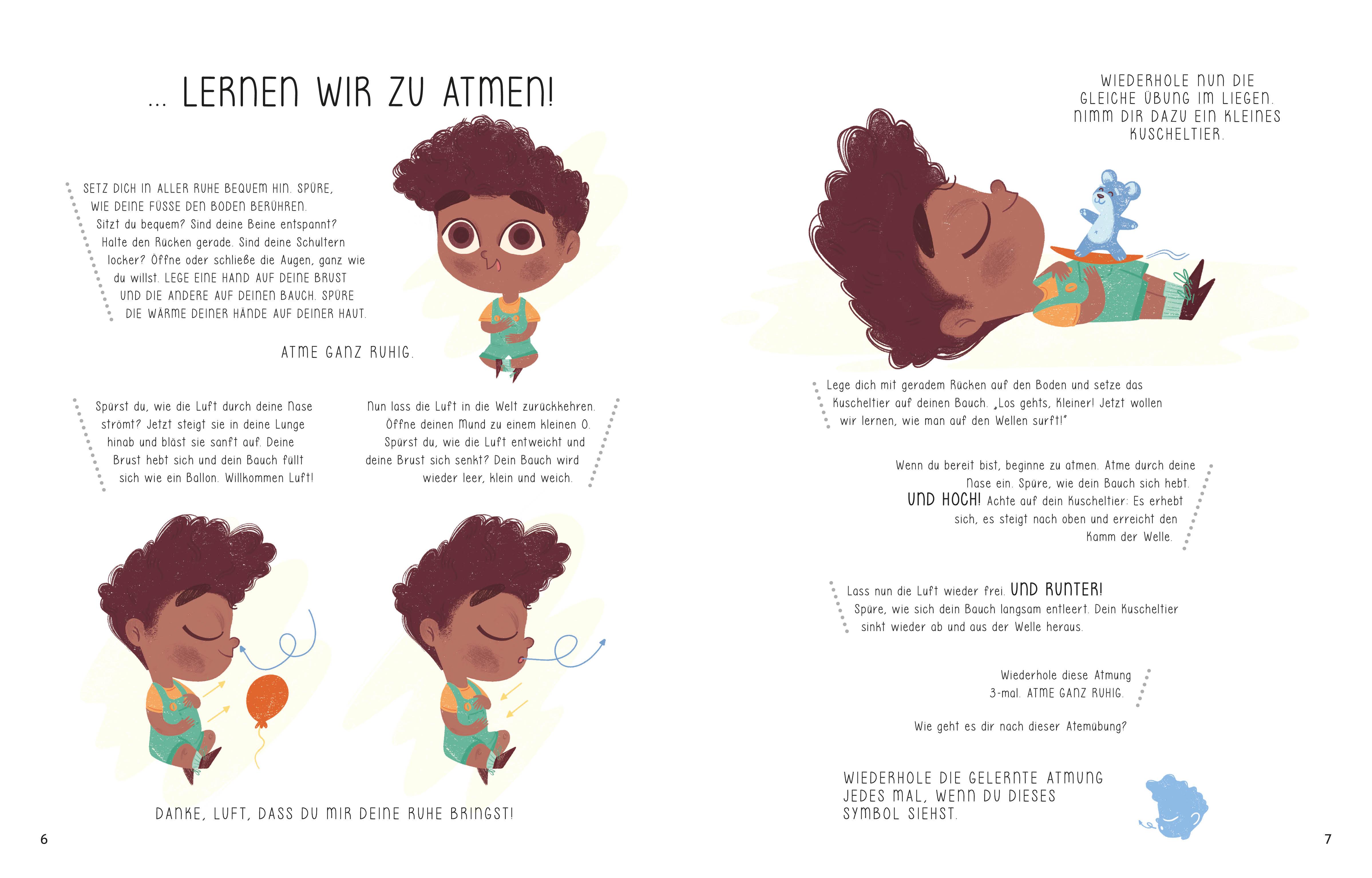 Beispielinhalt (Bild) Mein erstes Buch der Achtsamkeit