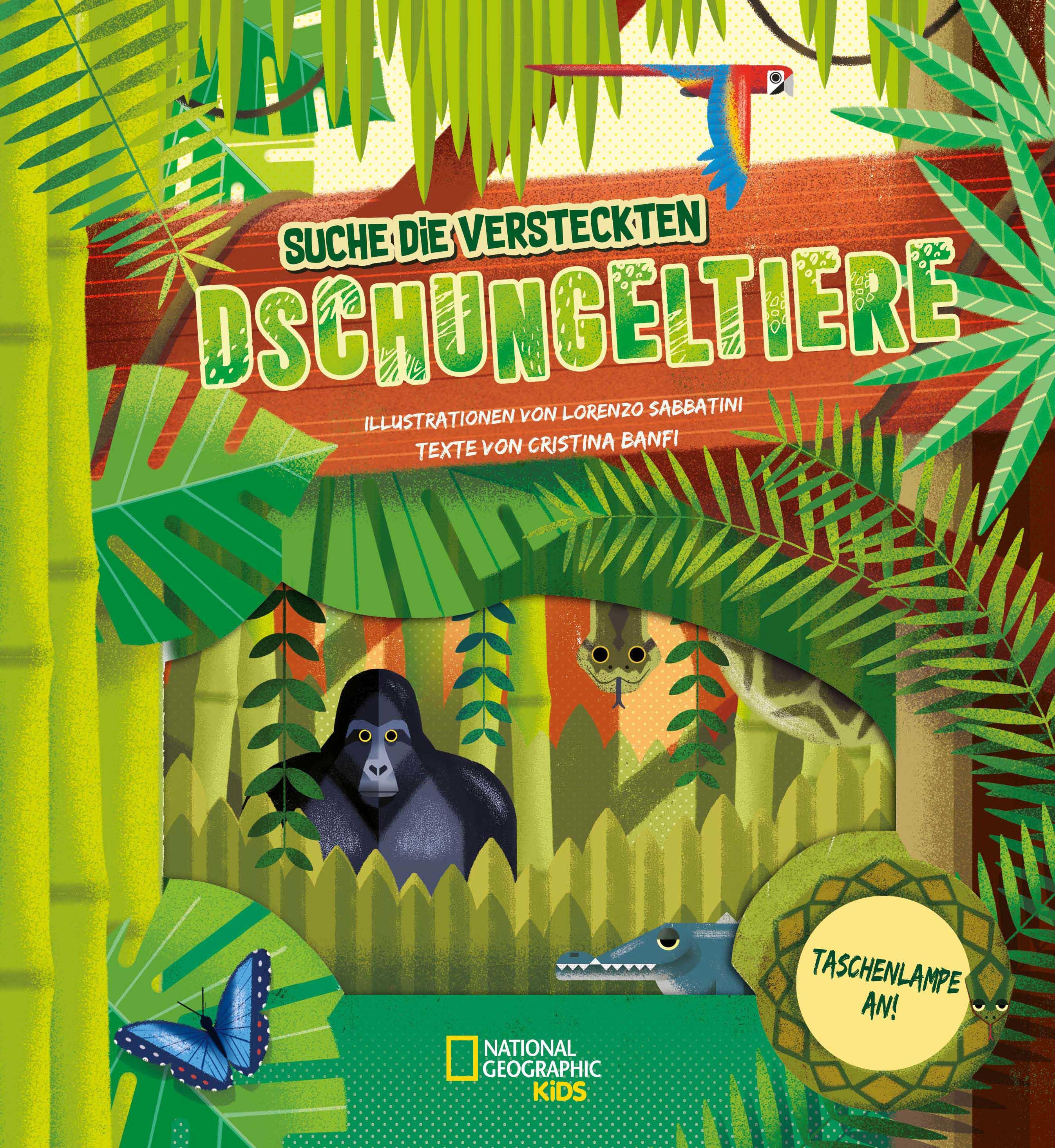 Vorderes Coverbild Taschenlampe an! Suche die versteckten Dschungeltiere