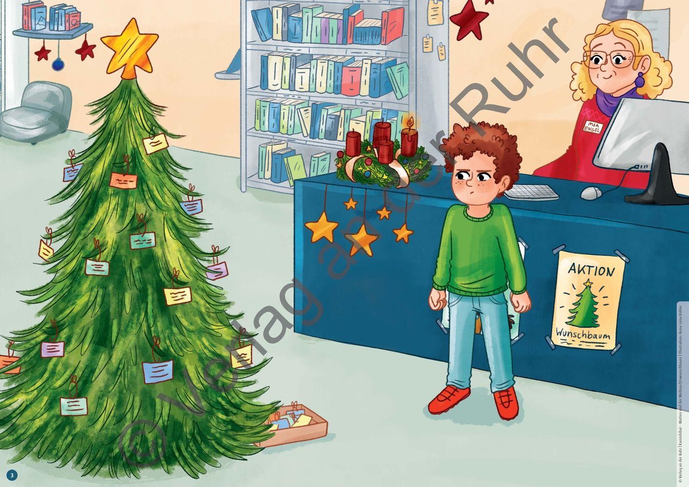 Beispielinhalt (Bild) Matteo und der Weihnachtswunschbaum