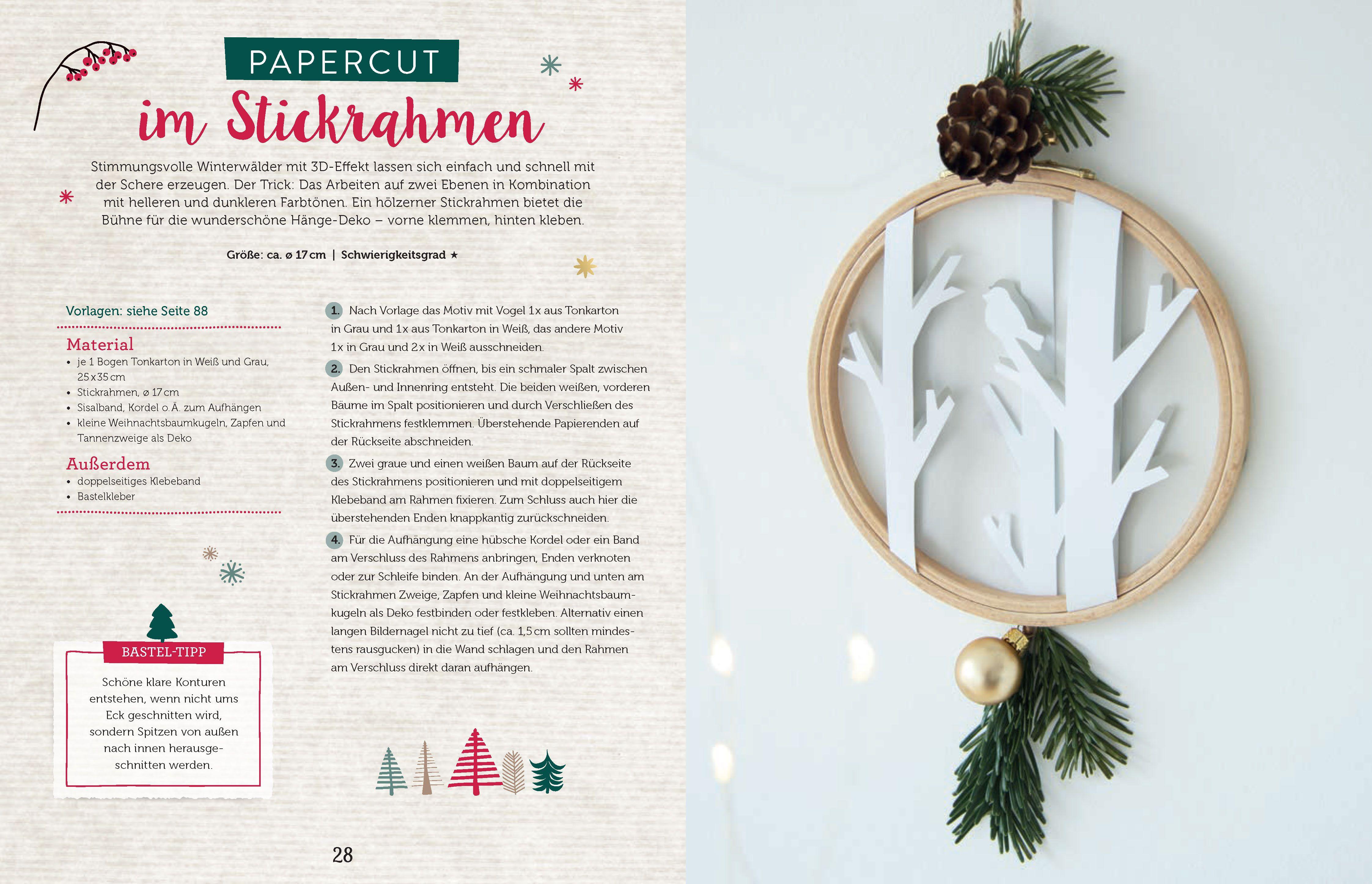 Beispielinhalt (Bild) Weihnachtsbasteln