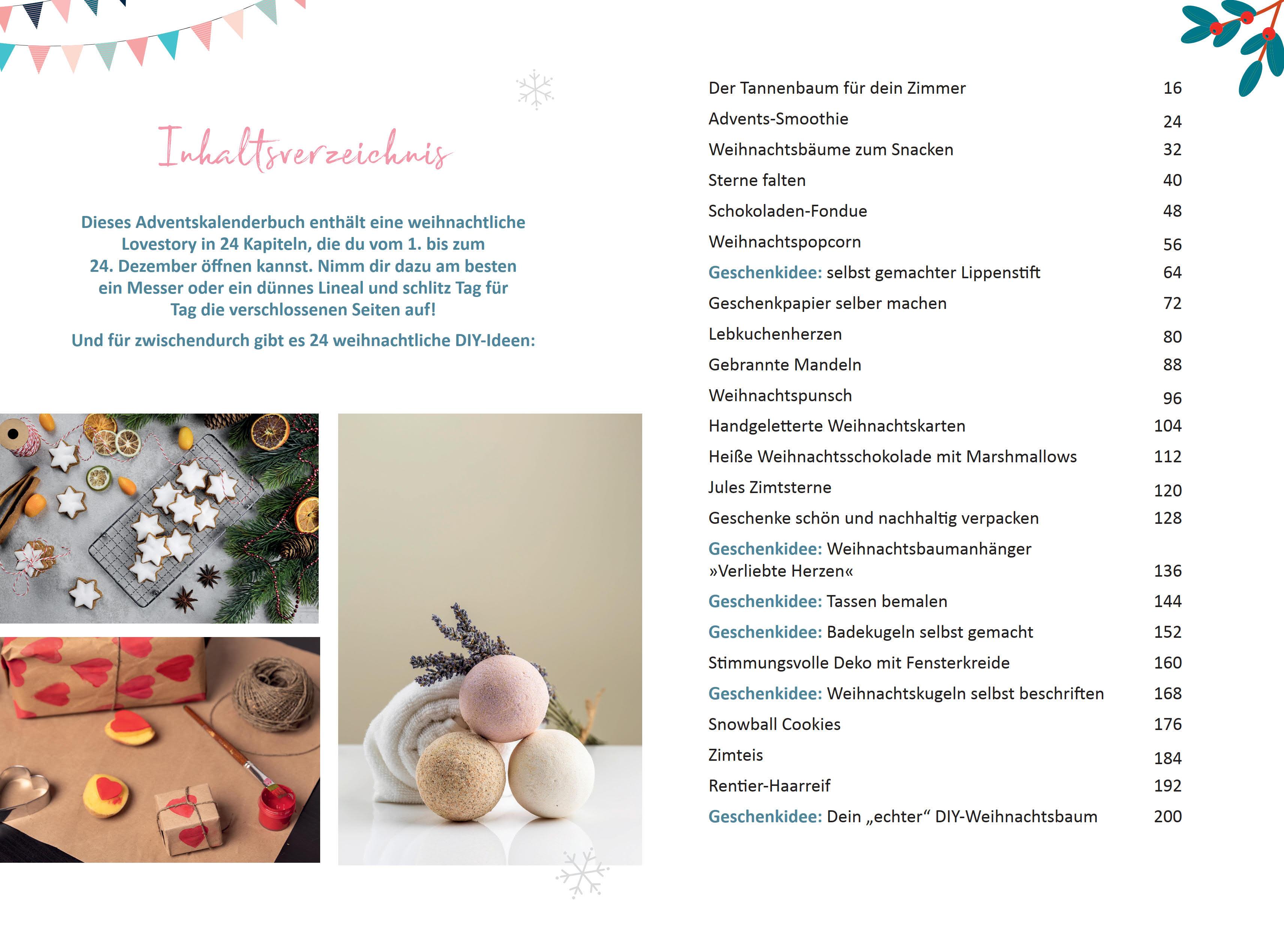 Beispielinhalt (Bild) Ein Zimtstern für den ersten Kuss