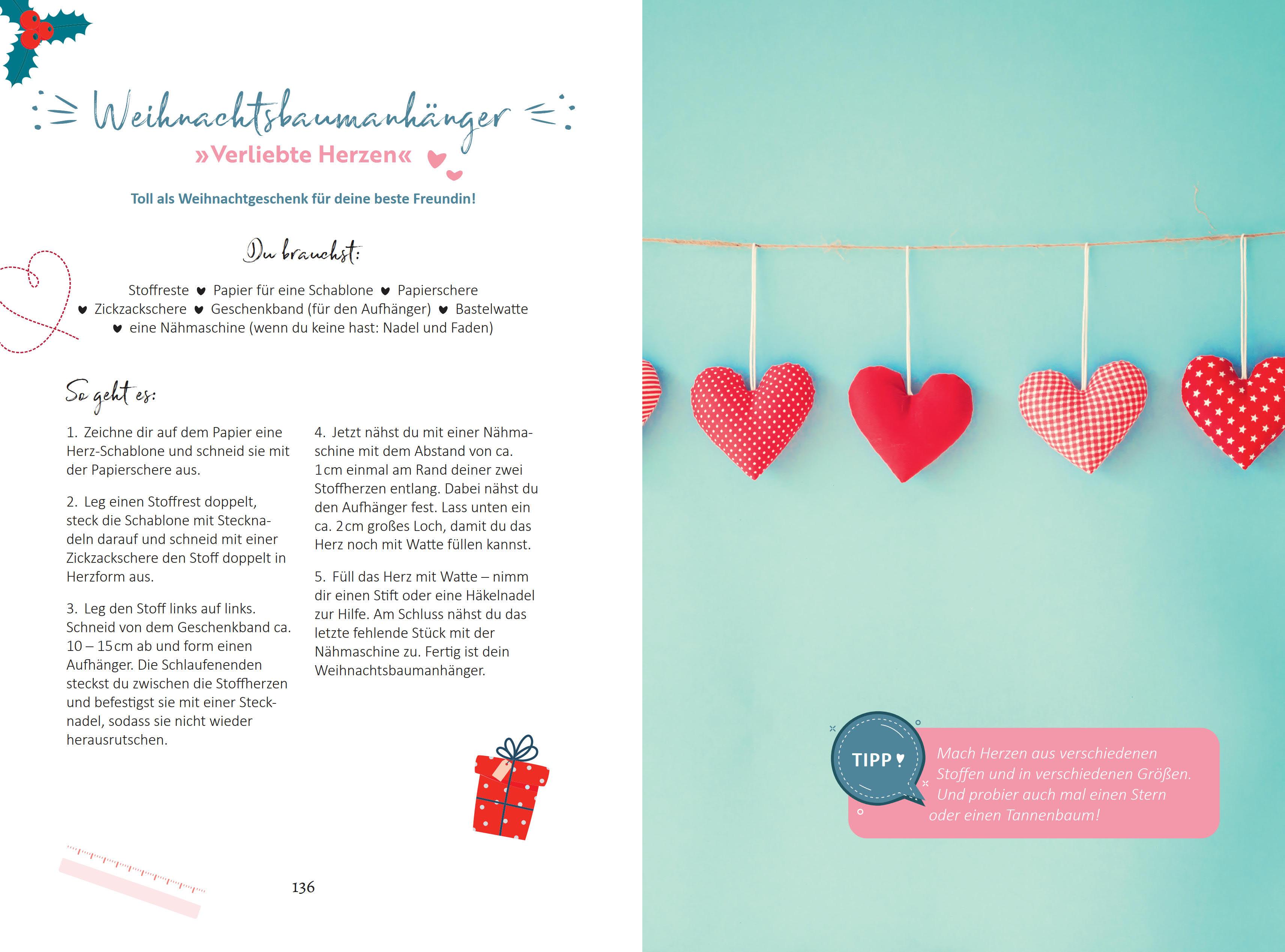 Beispielinhalt (Bild) Ein Zimtstern für den ersten Kuss