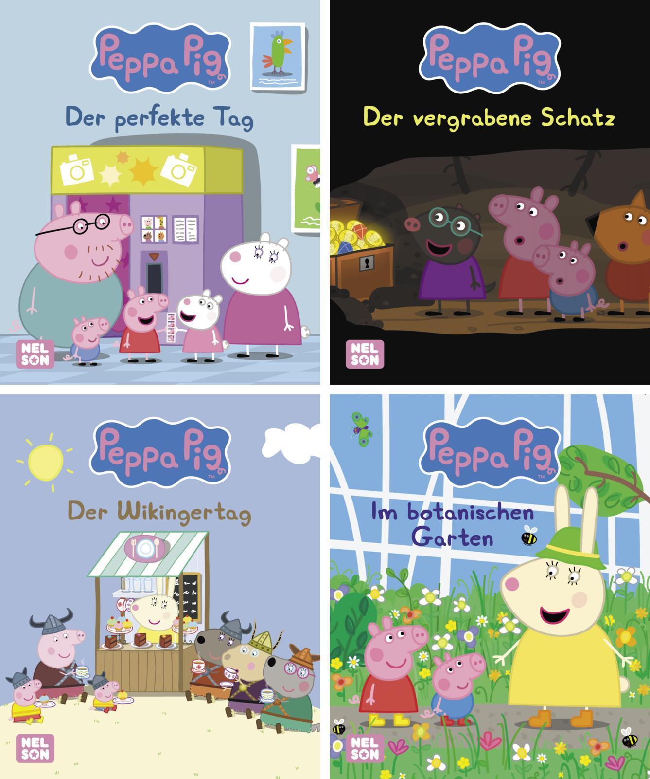 Vorderes Coverbild Nelson Mini-Bücher: 4er Peppa Pig 21-24