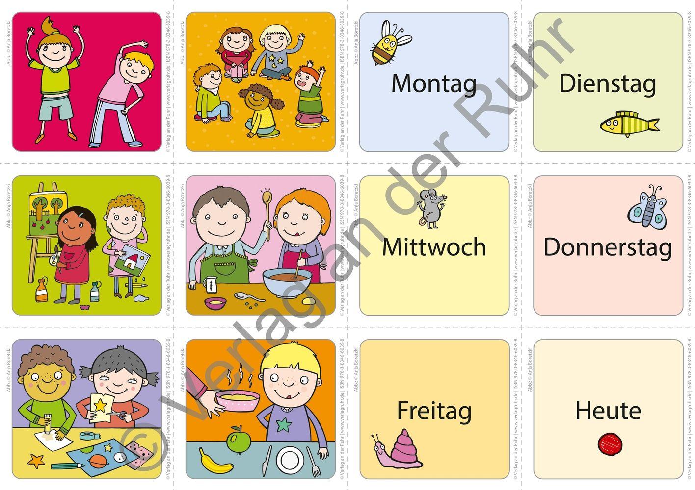 Beispielinhalt (Bild) Das haben wir heute gemacht! - Bildkarten zu Aktivitäten in den Bildungsbereichen