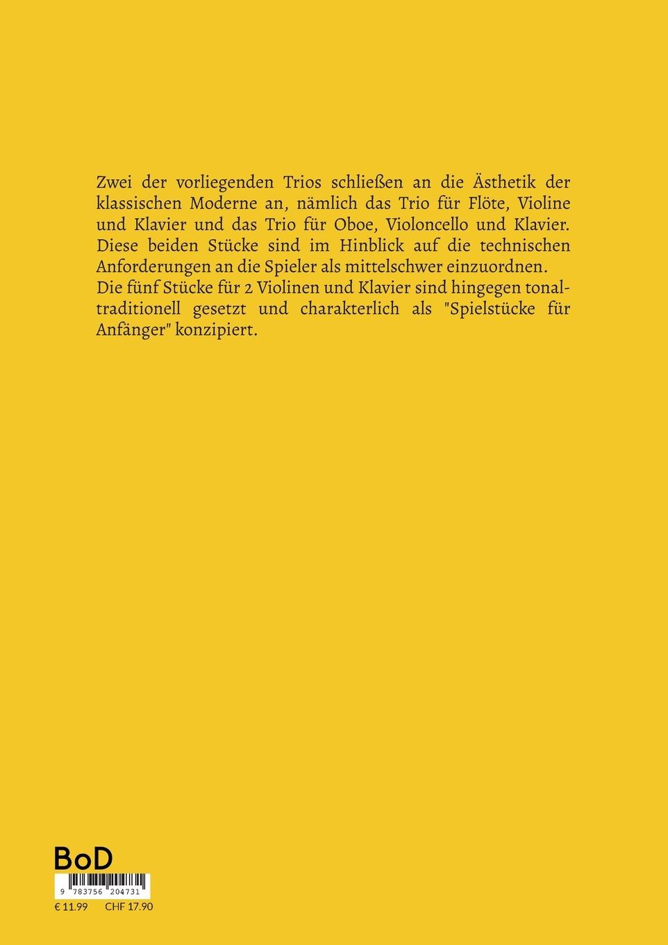 Rückseitencover Drei Trios