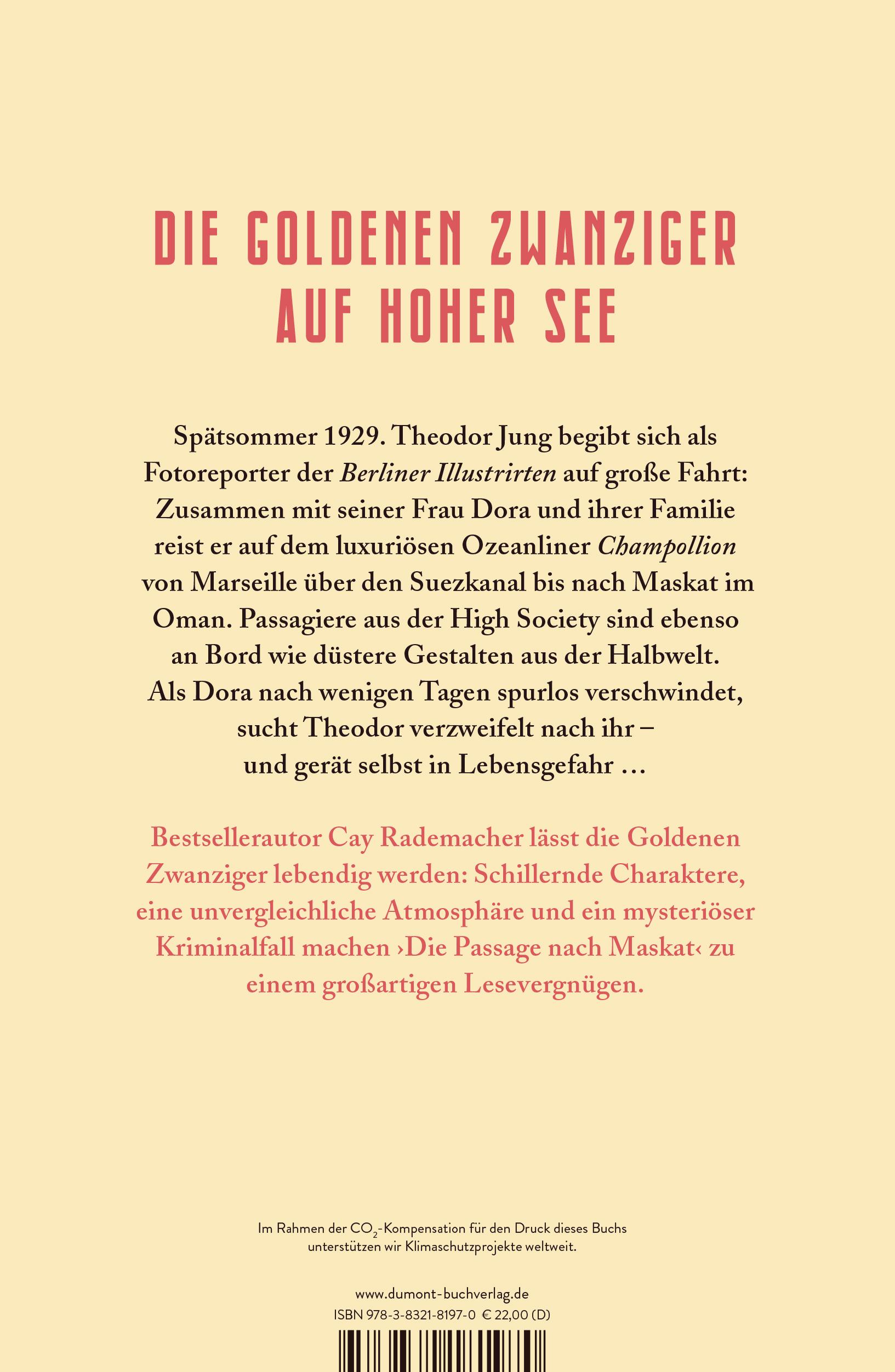 Rückseitencover Die Passage nach Maskat