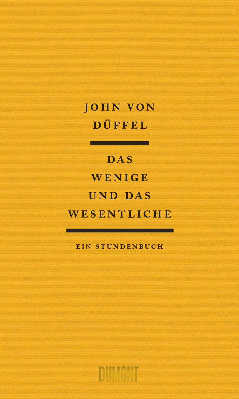 Vorderes Coverbild Das Wenige und das Wesentliche