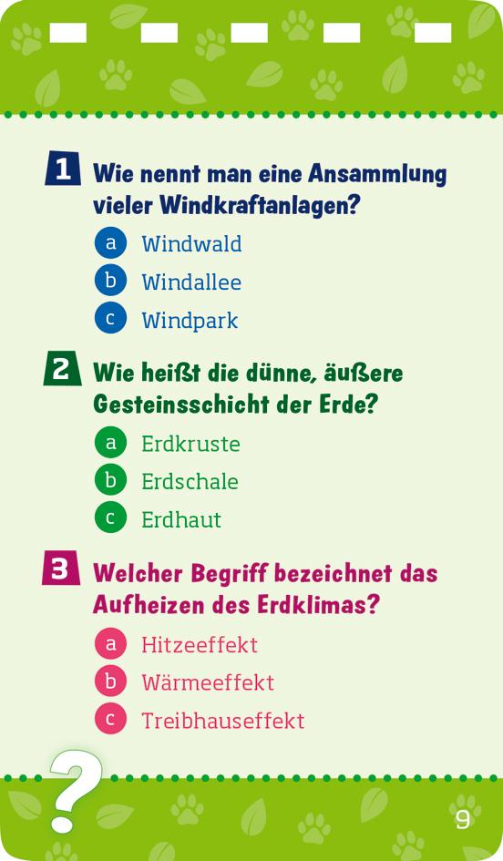 Beispielinhalt (Bild) WAS IST WAS Quiz Tiere