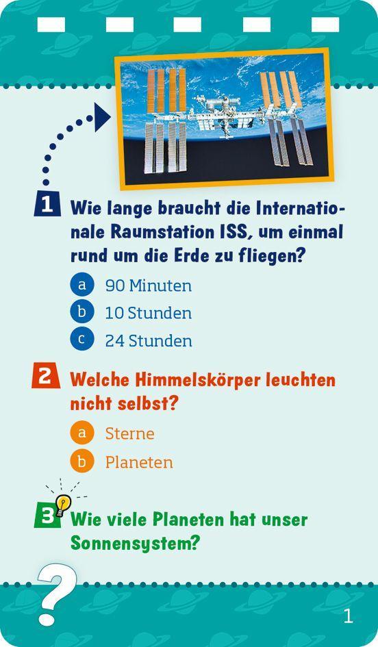 Beispielinhalt (Bild) WAS IST WAS Quiz Weltall