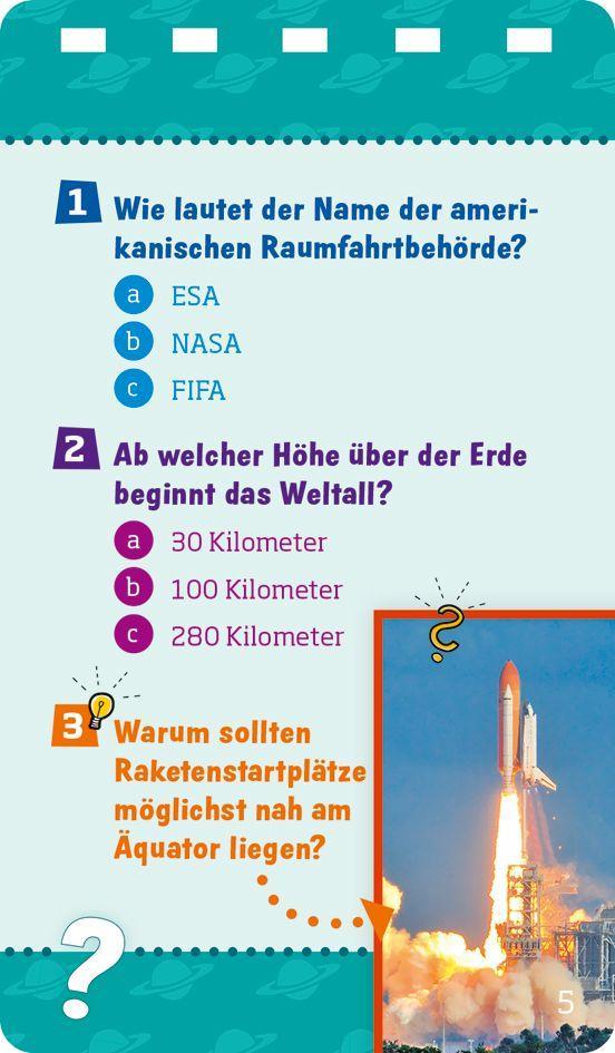 Beispielinhalt (Bild) WAS IST WAS Quiz Weltall