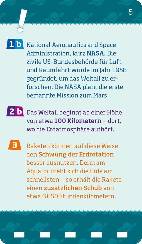 Beispielinhalt (Bild) WAS IST WAS Quiz Weltall