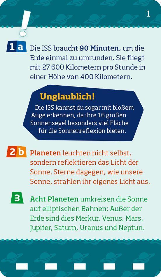 Beispielinhalt (Bild) WAS IST WAS Quiz Weltall