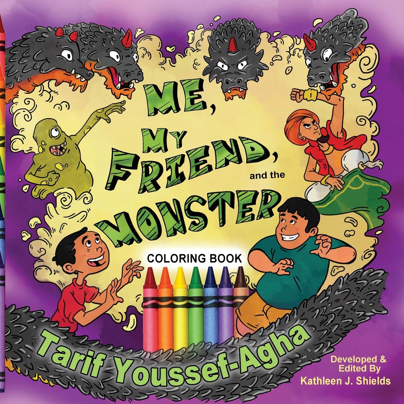 Vorderes Coverbild Me, My Friend, and the Monster, Coloring Book