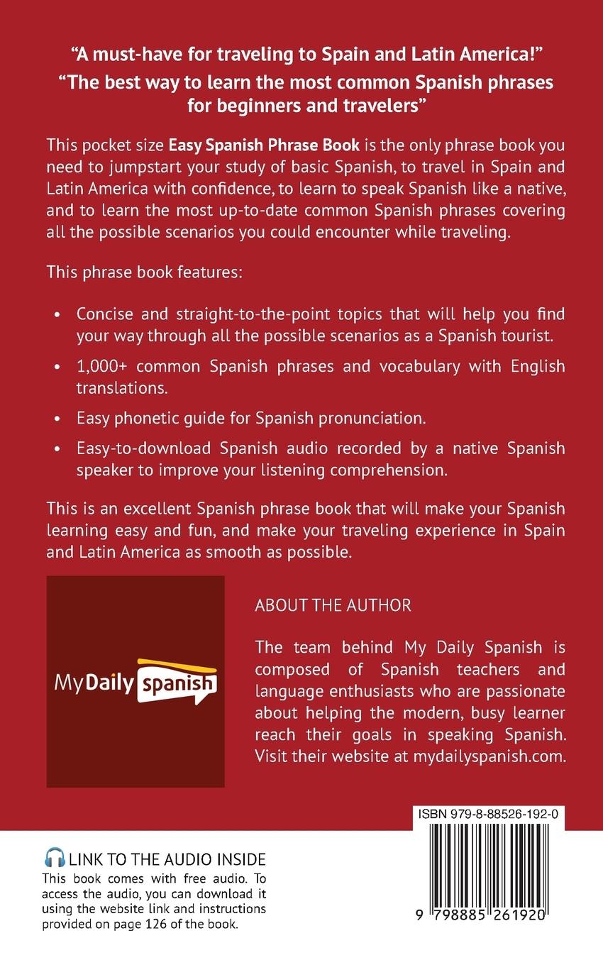 Rückseitencover Easy Spanish Phrase Book