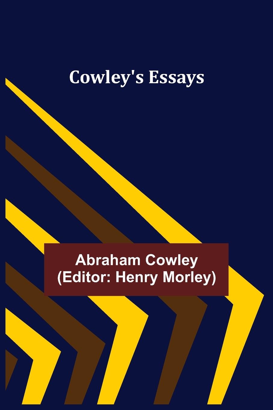 Vorderes Coverbild Cowley's Essays