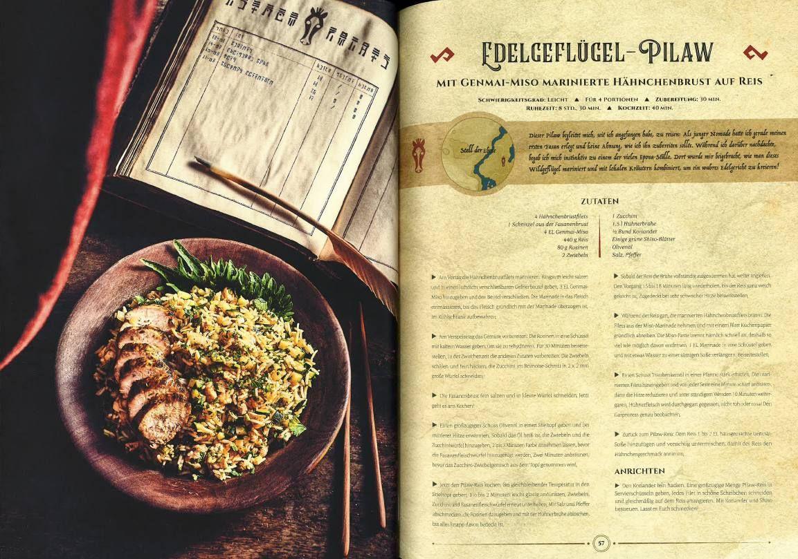 Beispielinhalt (Bild) Die legendäre Küche von Zelda - Magische Rezepte inspiriert von der Videogame-Saga