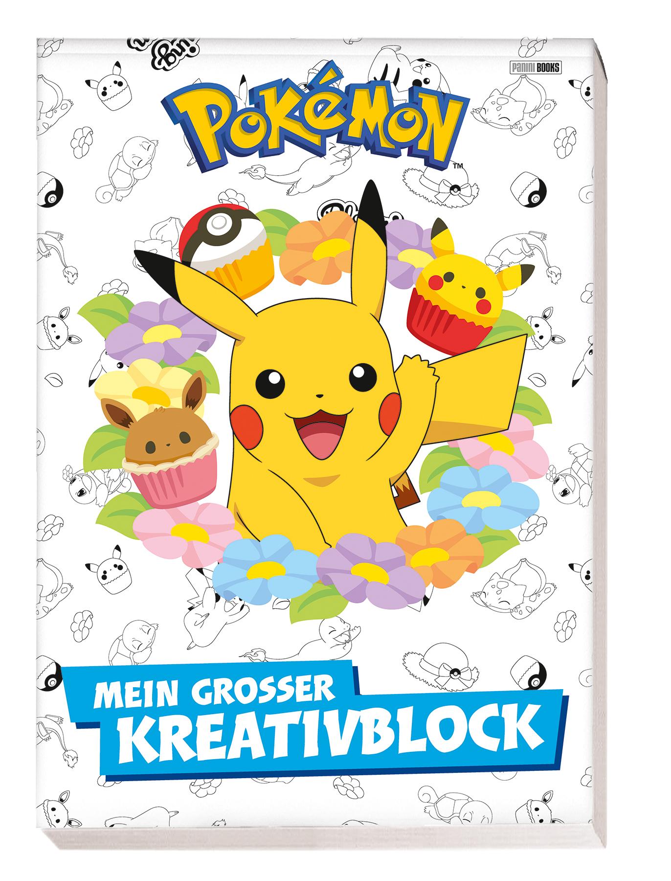 Vorderes Coverbild Pokémon: Mein großer Kreativblock