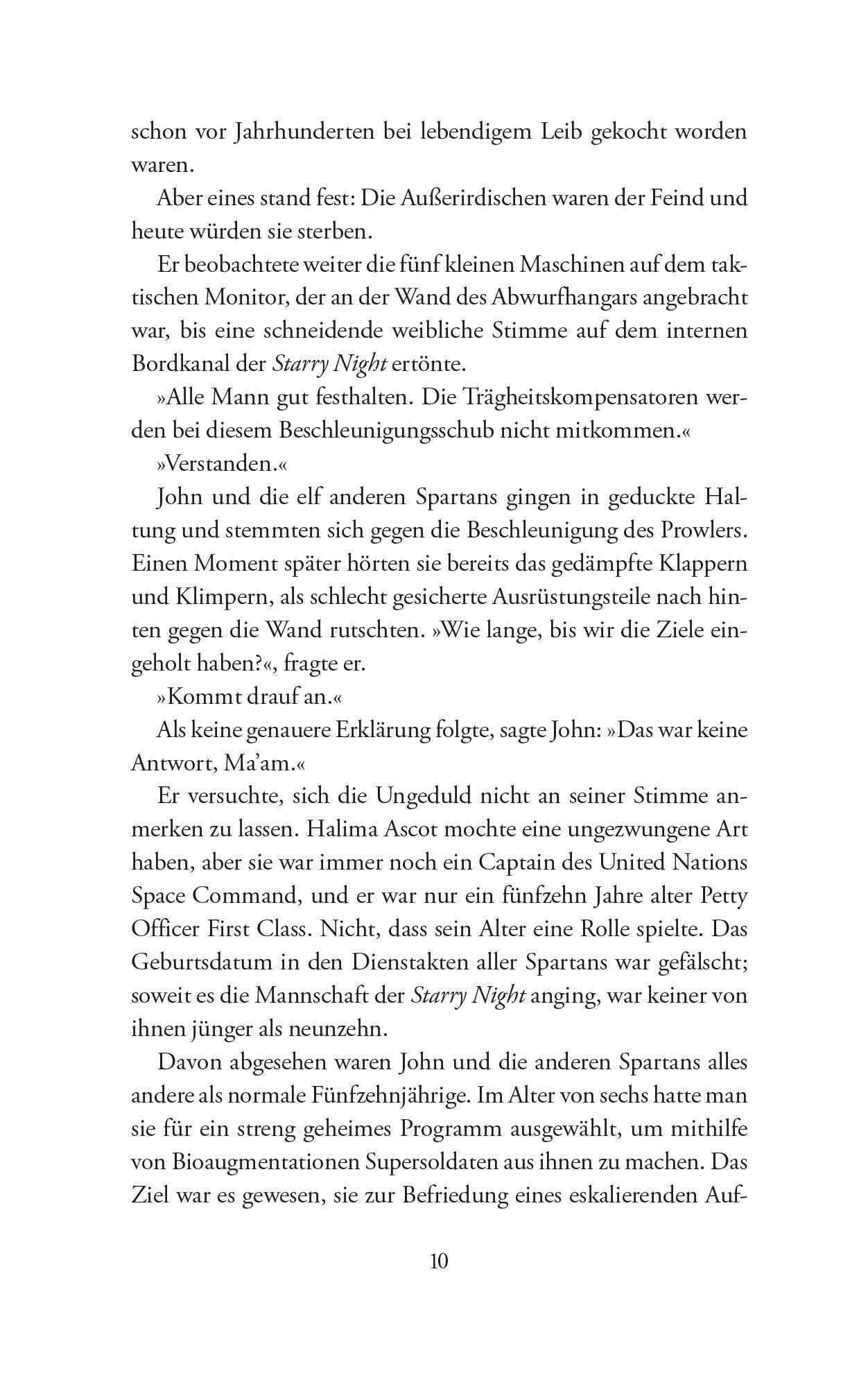 Beispielinhalt (Bild) Halo: Stiller Sturm - Ein Master-Chief-Roman