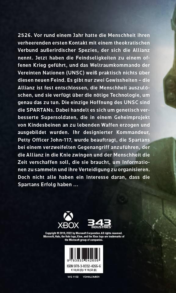 Rückseitencover Halo: Stiller Sturm - Ein Master-Chief-Roman